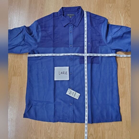 Inc International Pieced Button-Up Long Sleeve Shirt - Picture 9 of 15